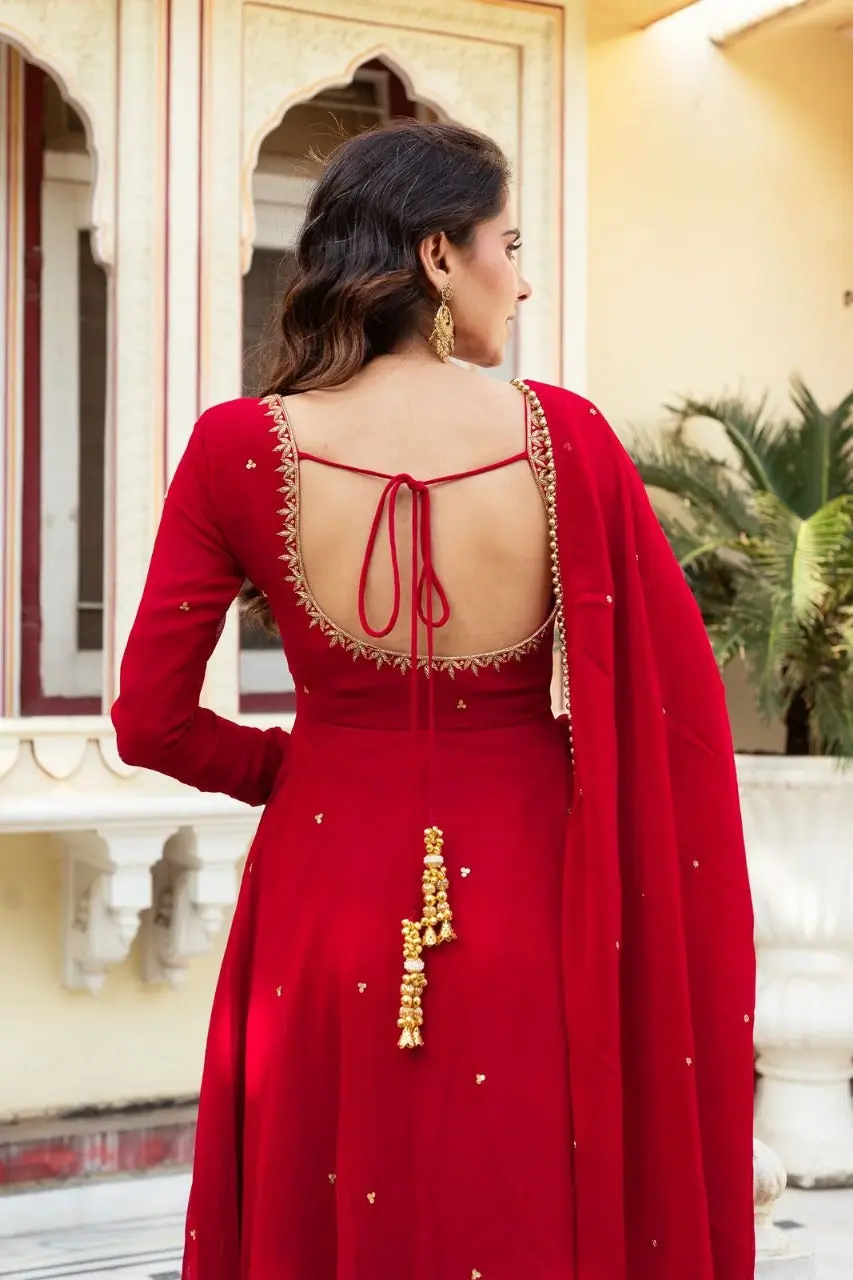 Jivika-RTC-Faux Georgette Top Bottom Set - Image 4